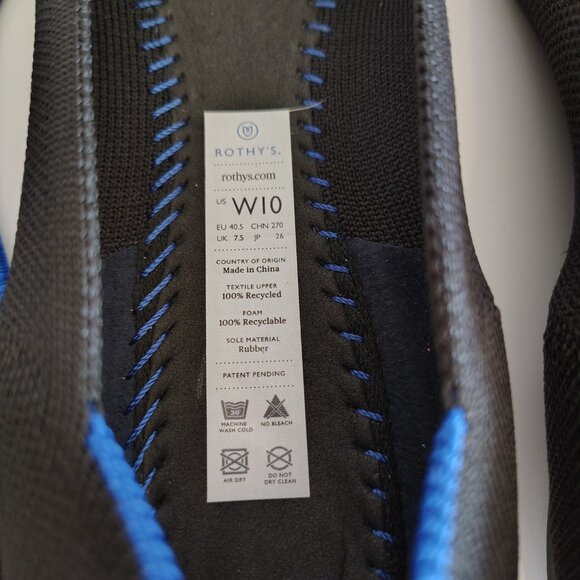 Rothy’s Point - Black - Women’s size 10 - NWOB - Picture 5 of 5